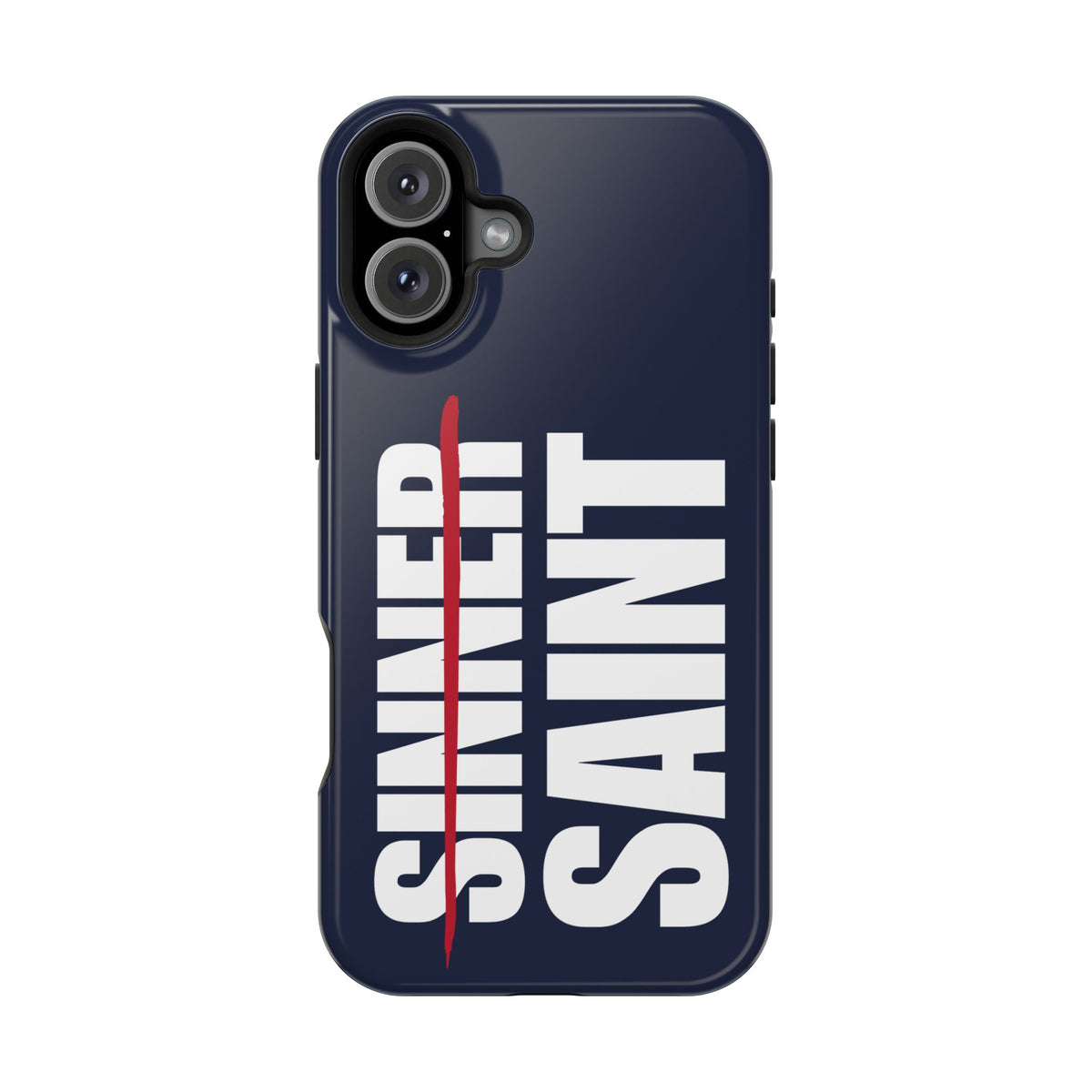 Sinner To Saint White Logo Navy Phone Case