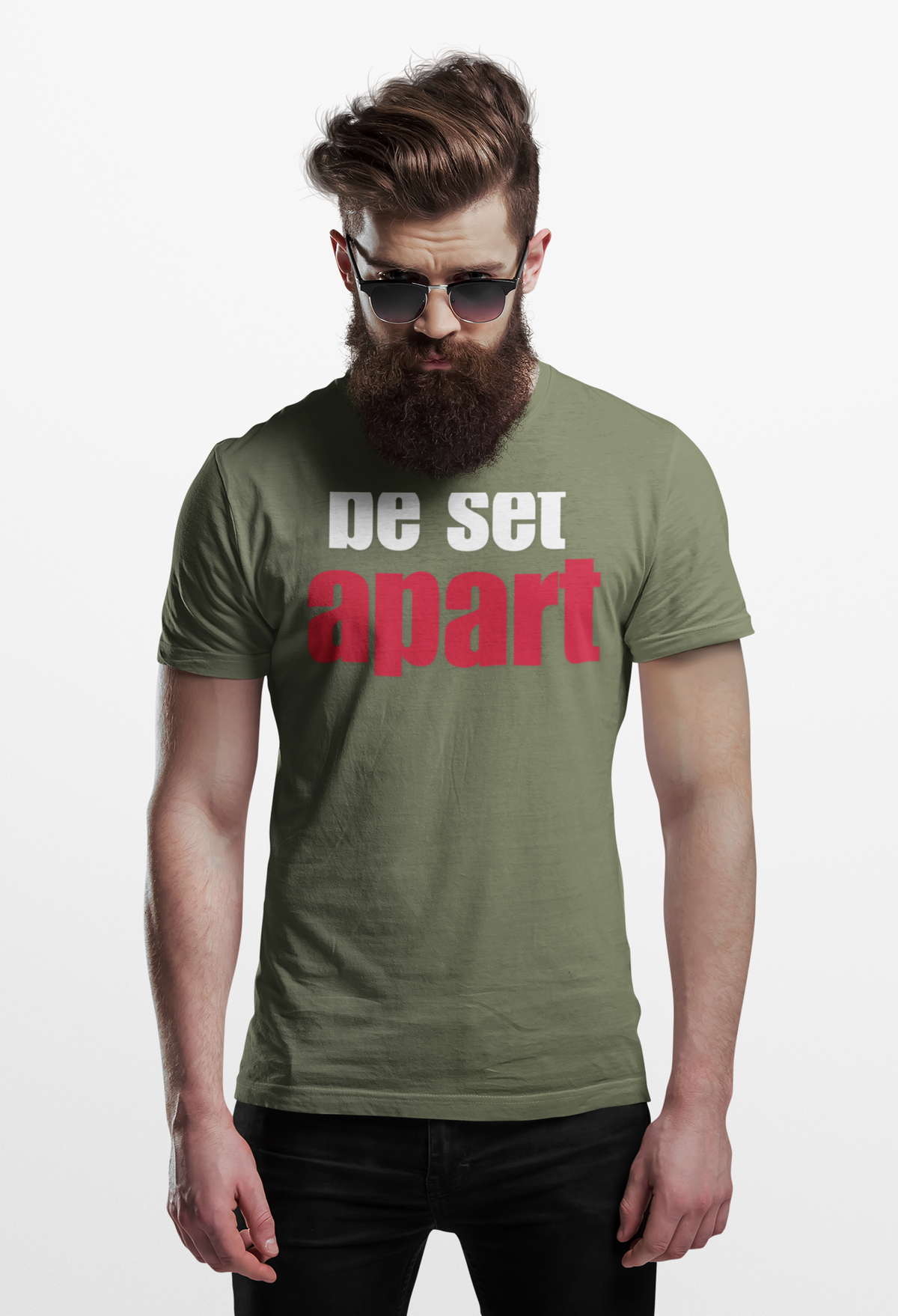 Be Set Apart White Logo Classic T-Shirt (3 Colors)