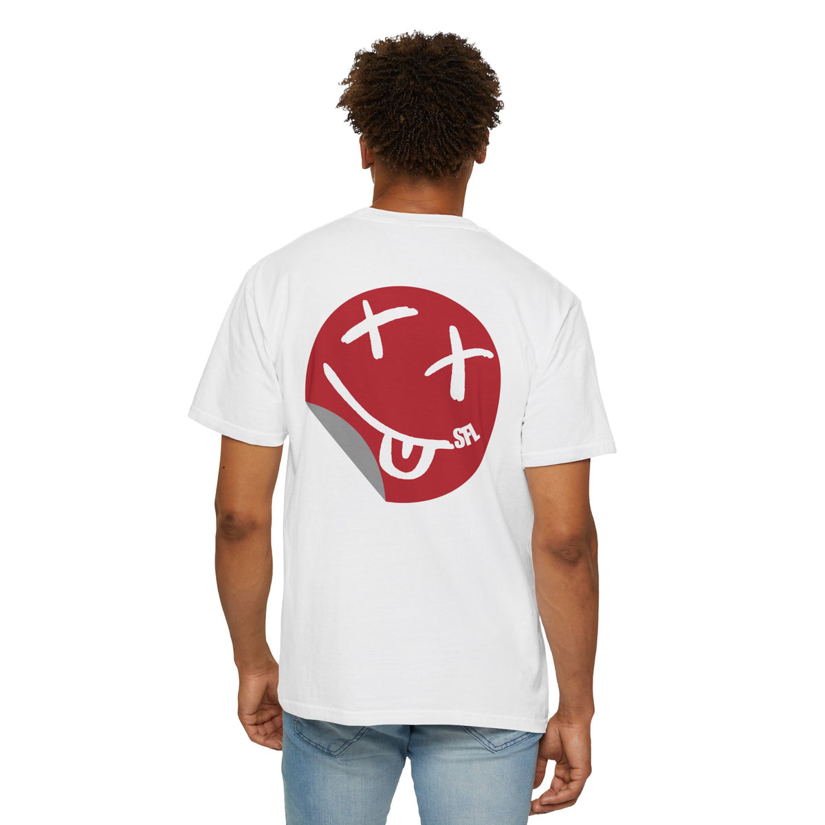 Limited Edition! Smile Red Back Lived-In T-Shirt (5 Colors)