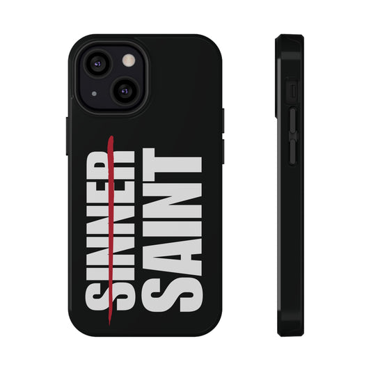 Sinner To Saint White Logo Black Phone Case