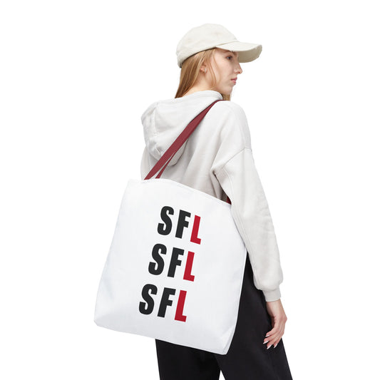 SFL Repeat White Tote (3 Sizes)