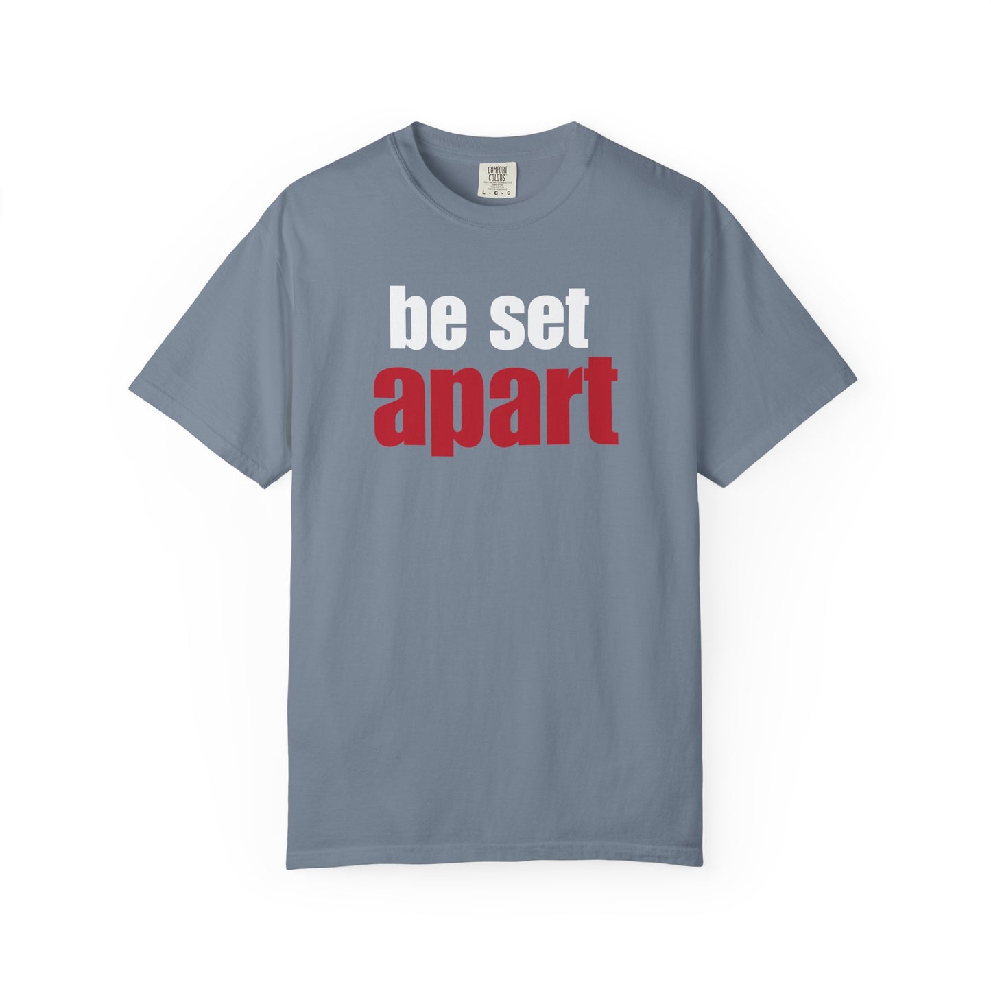 Be Set Apart White Logo Lived-In T-Shirt (5 Colors)