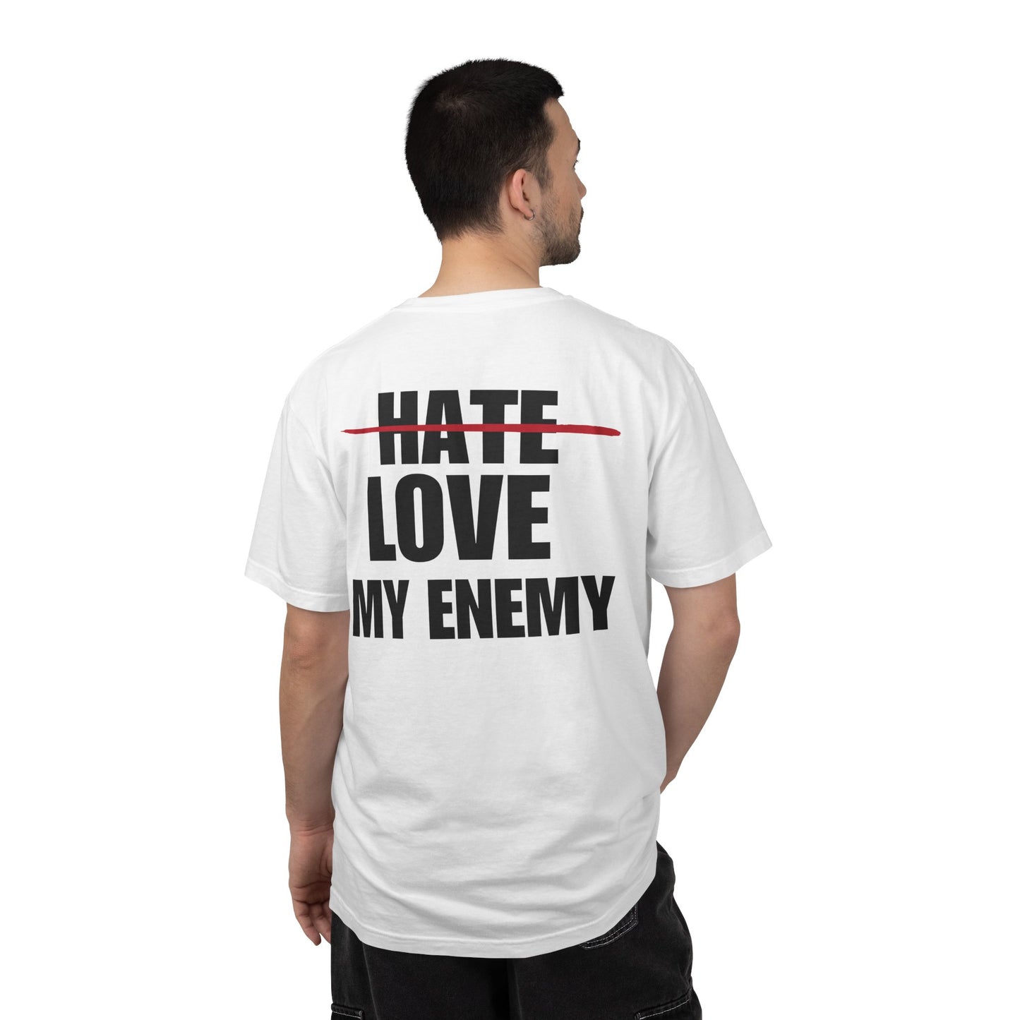 Love My Enemy Back Lived-In T-Shirt (4 Colors)