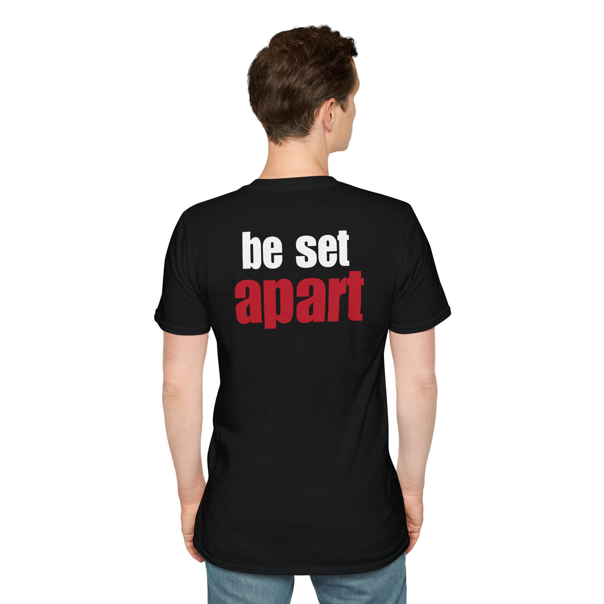 Be Set Apart White Logo Back Classic T-Shirt (3 Colors)