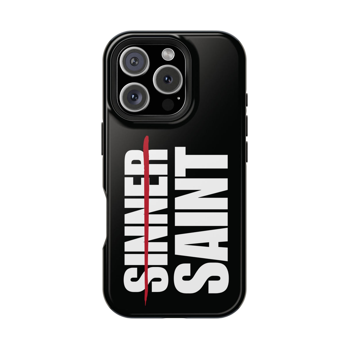 Sinner To Saint White Logo Black Phone Case