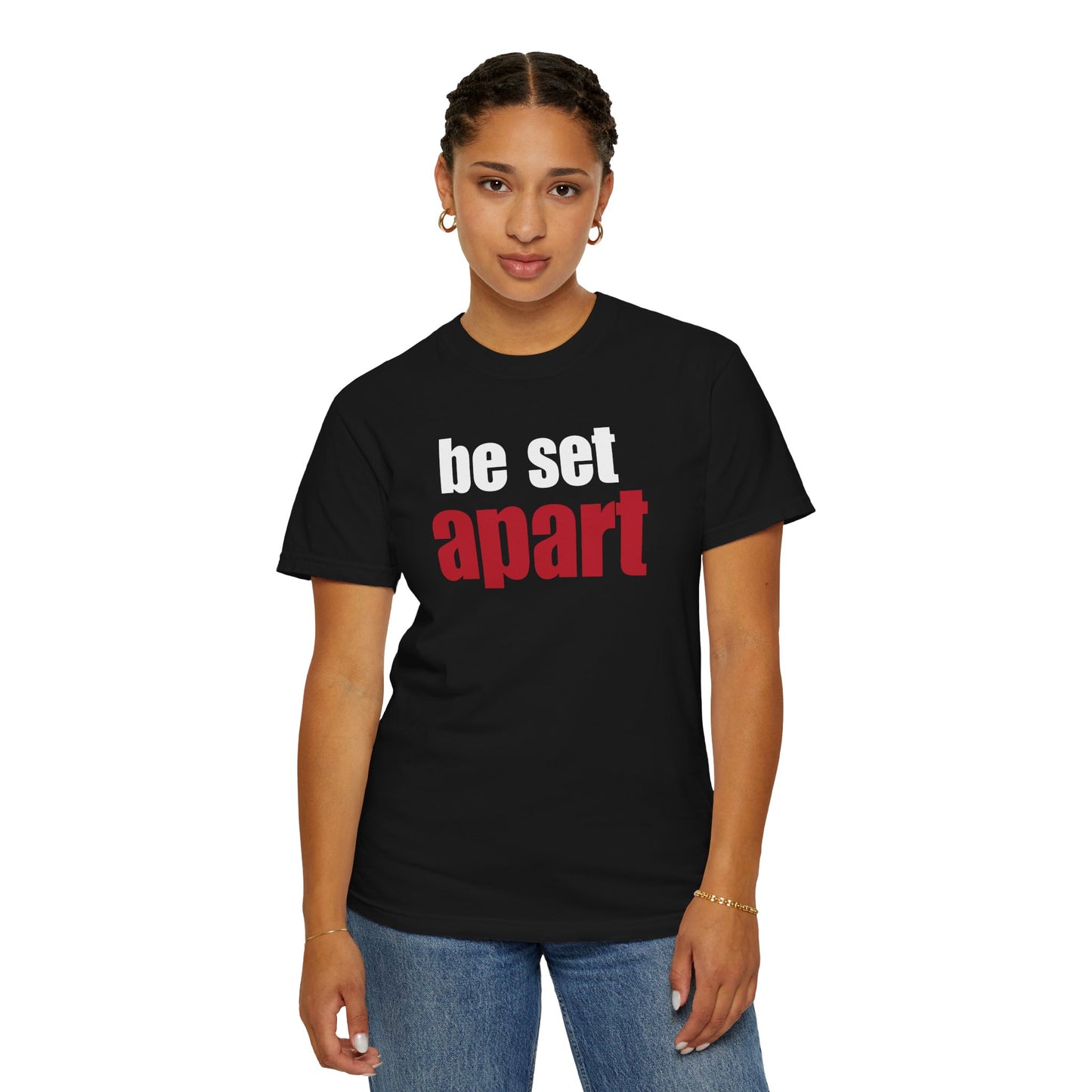 Be Set Apart White Logo Lived-In T-Shirt (5 Colors)