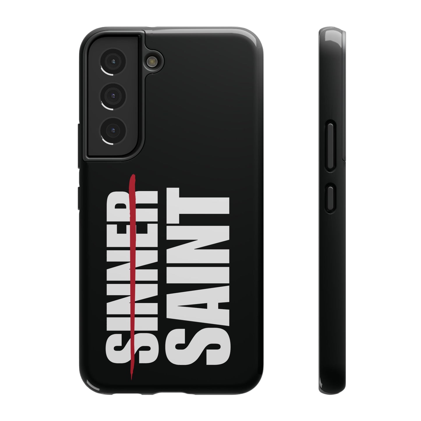 Sinner To Saint White Logo Black Phone Case