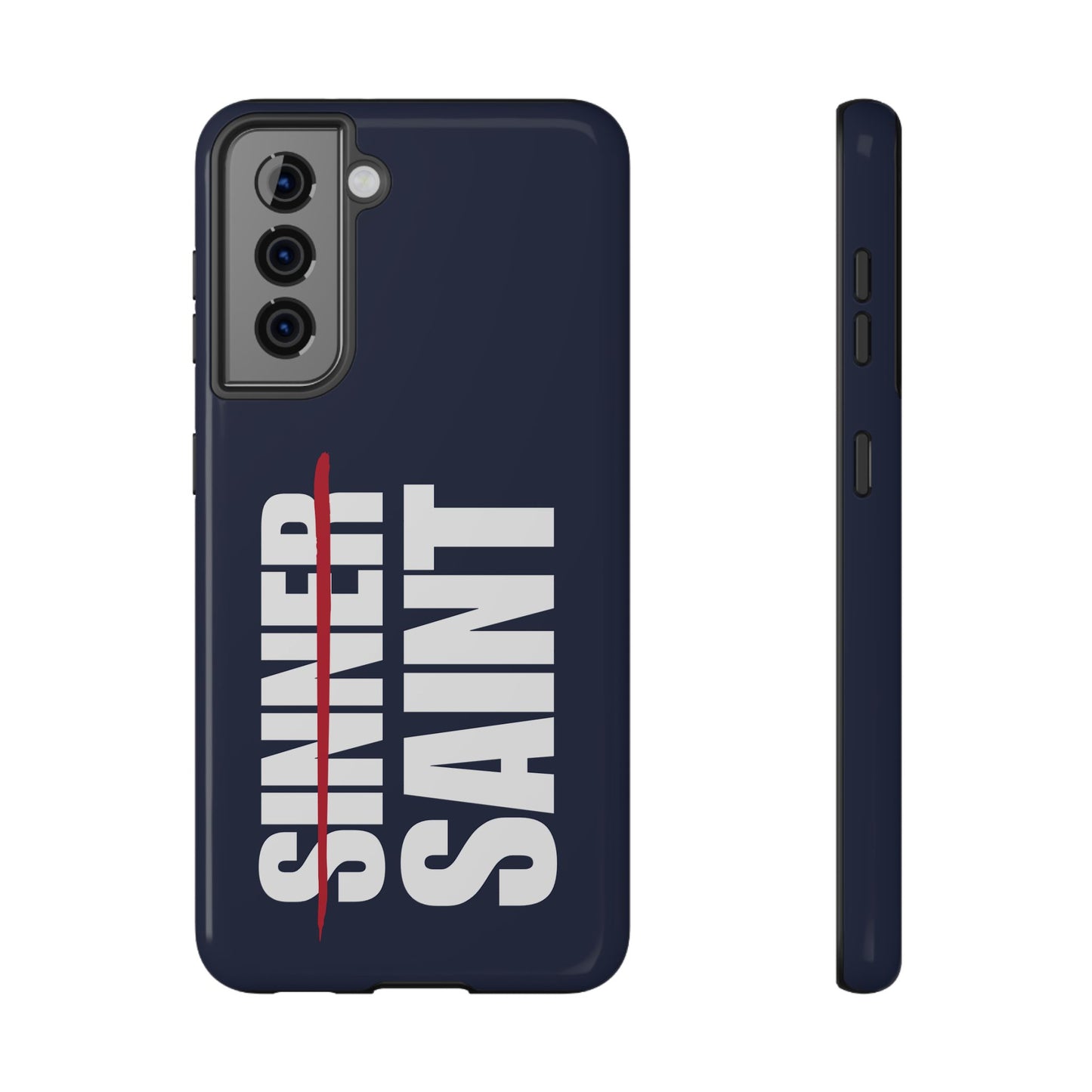Sinner To Saint White Logo Navy Phone Case
