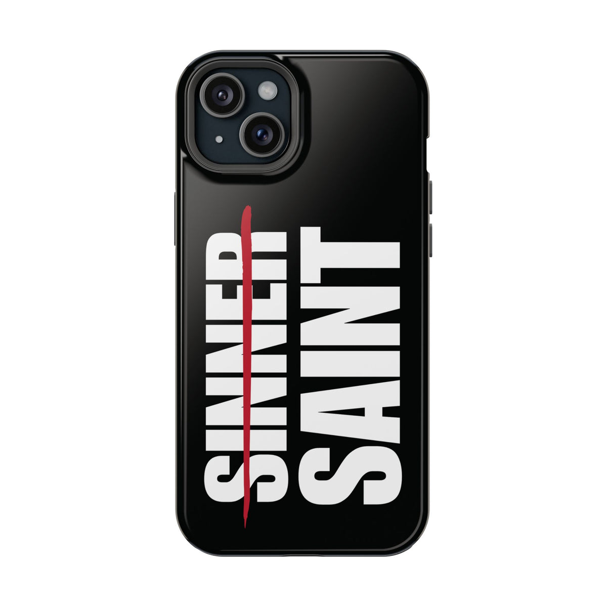Sinner To Saint White Logo Black Phone Case