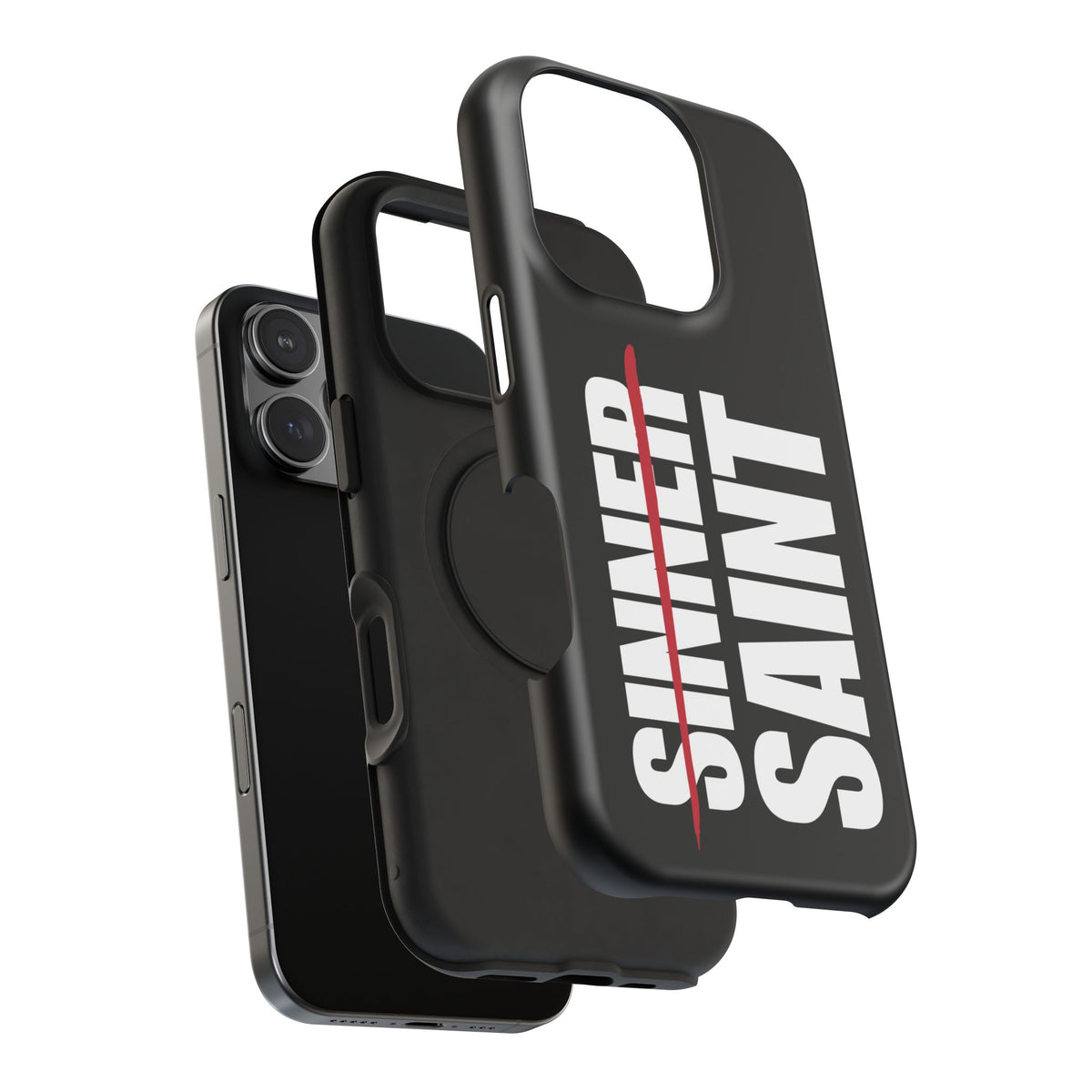 Sinner To Saint White Logo Black Phone Case