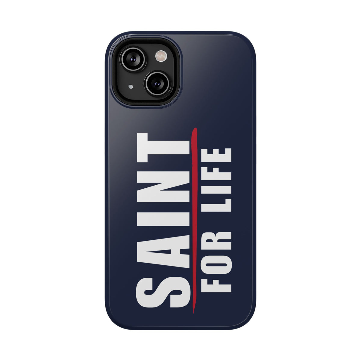 Saint For Life White Logo Navy Phone Case