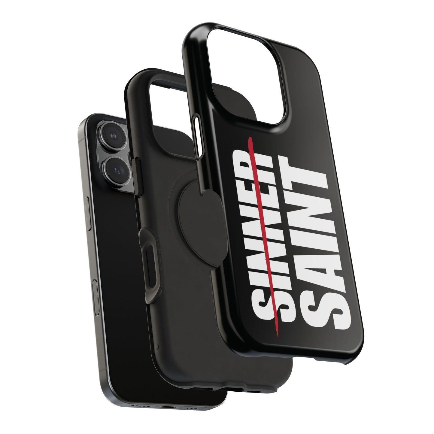 Sinner To Saint White Logo Black Phone Case
