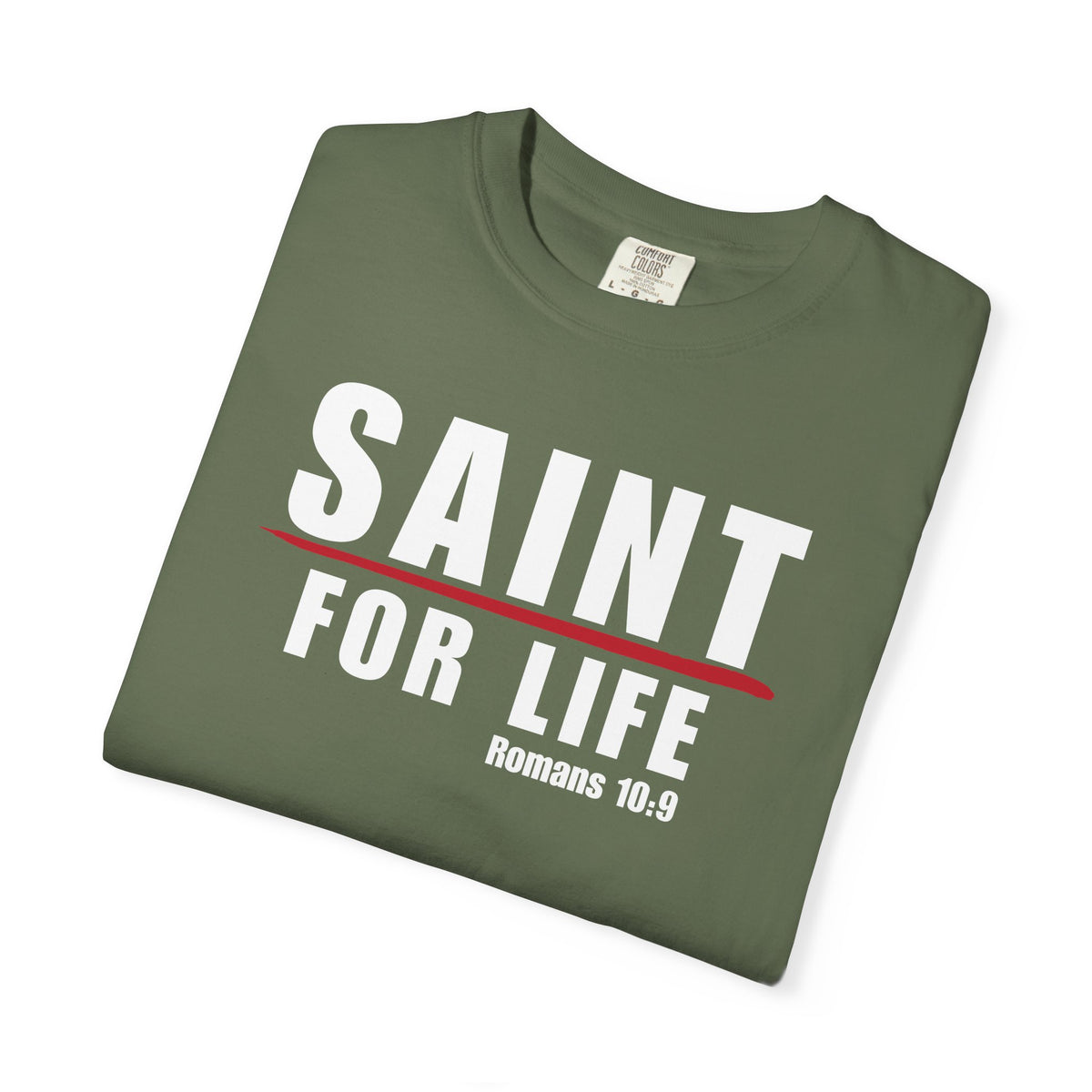 Saint For Life White Logo Lived-In T-Shirt (5 Colors)