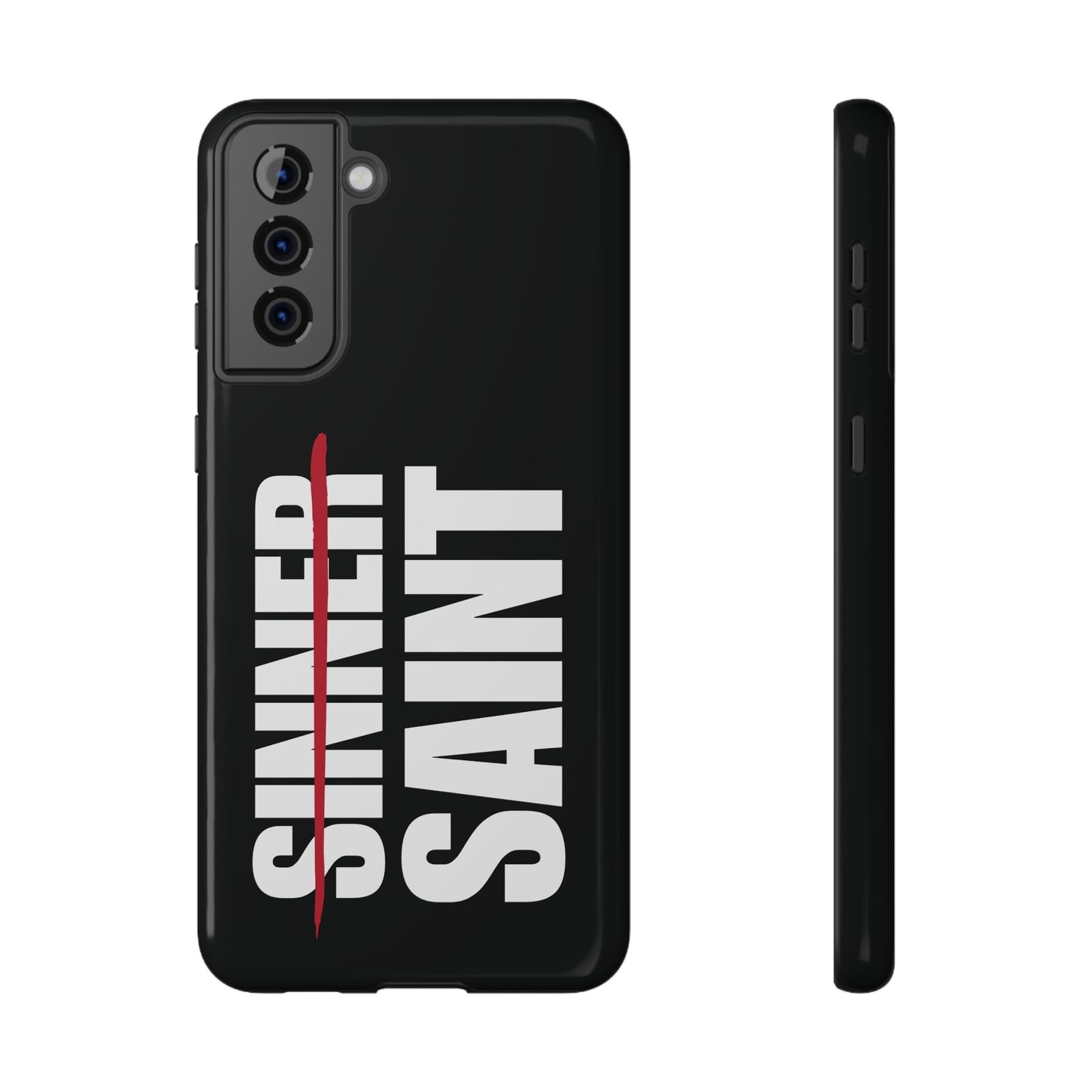 Sinner To Saint White Logo Black Phone Case