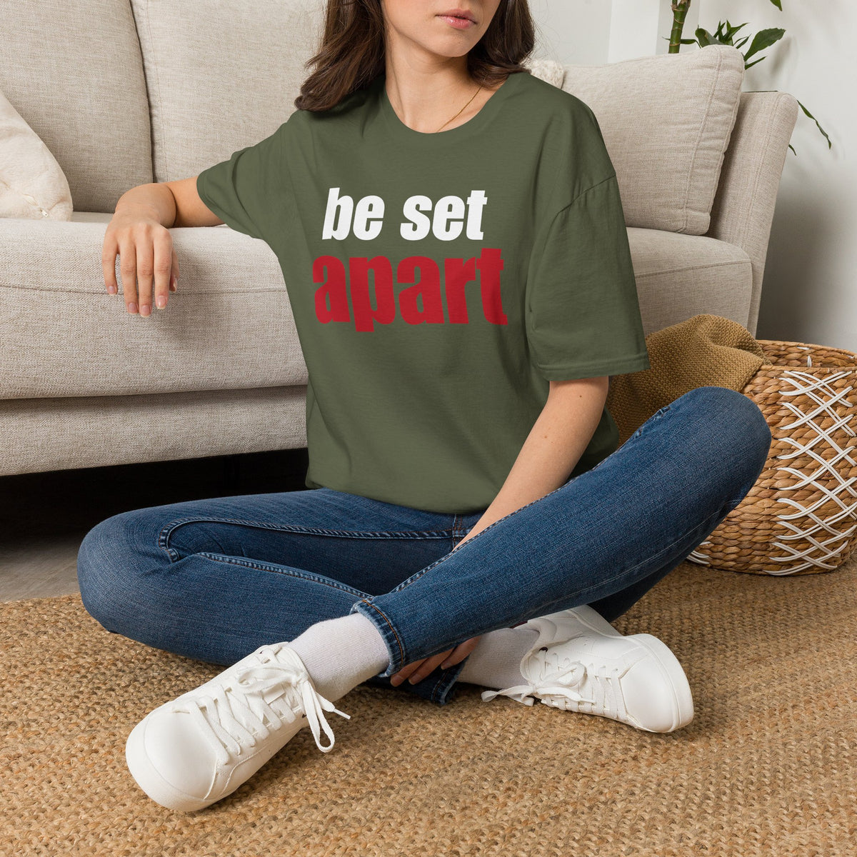 Be Set Apart White Logo Classic T-Shirt (3 Colors)