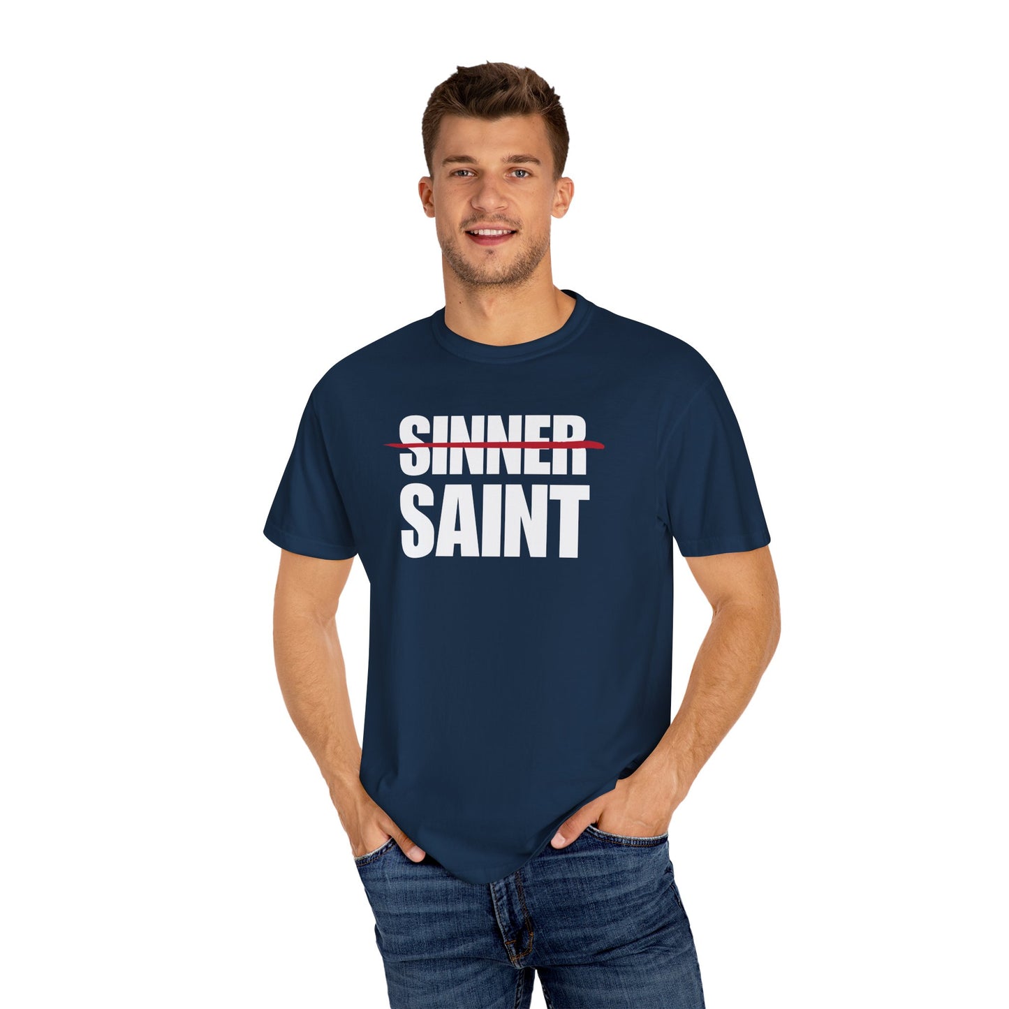 Sinner To Saint White Logo Lived-In T-Shirt (5 Colors)
