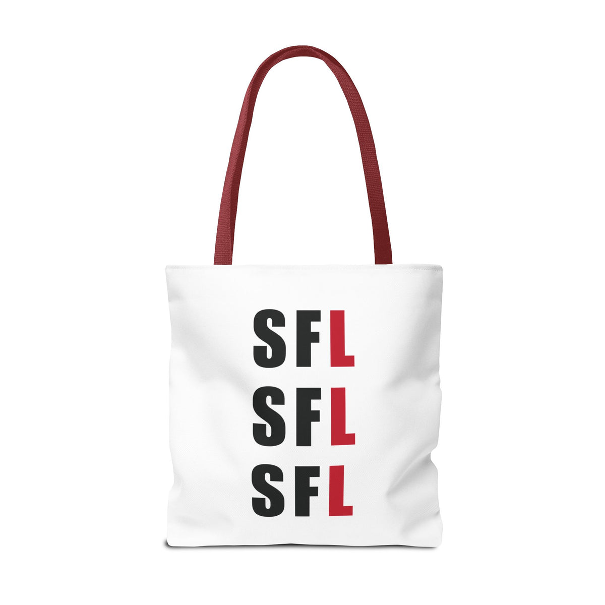 SFL Repeat White Tote (3 Sizes)