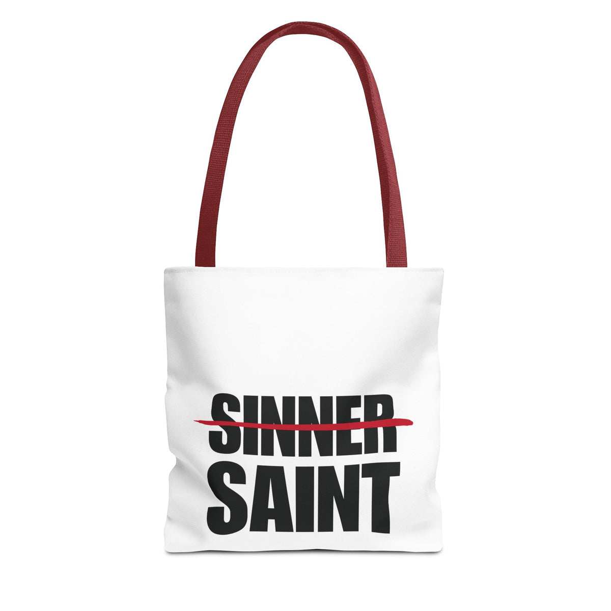 Sinner To Saint White Tote (3 Sizes)