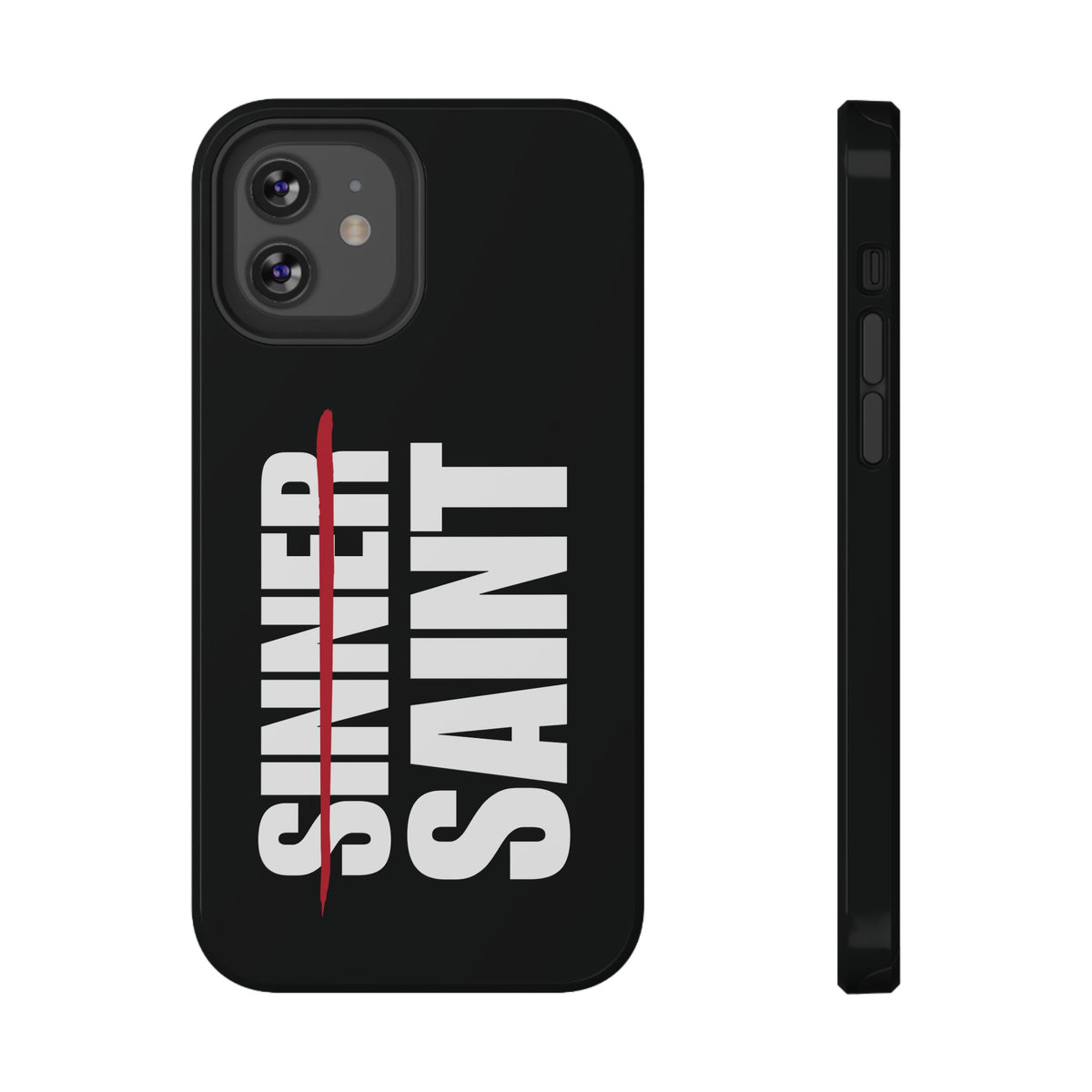Sinner To Saint White Logo Black Phone Case