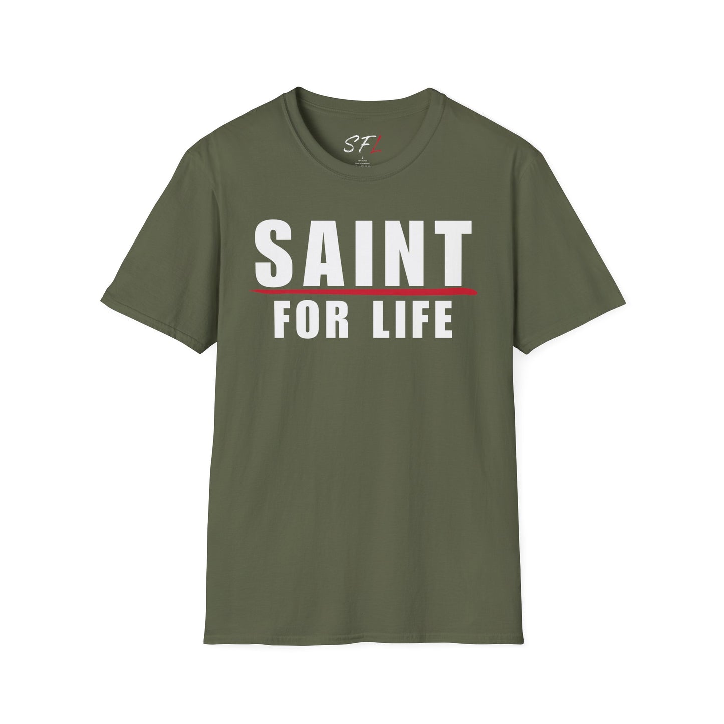 Saint For Life White Logo Classic T-Shirt (3 Colors)