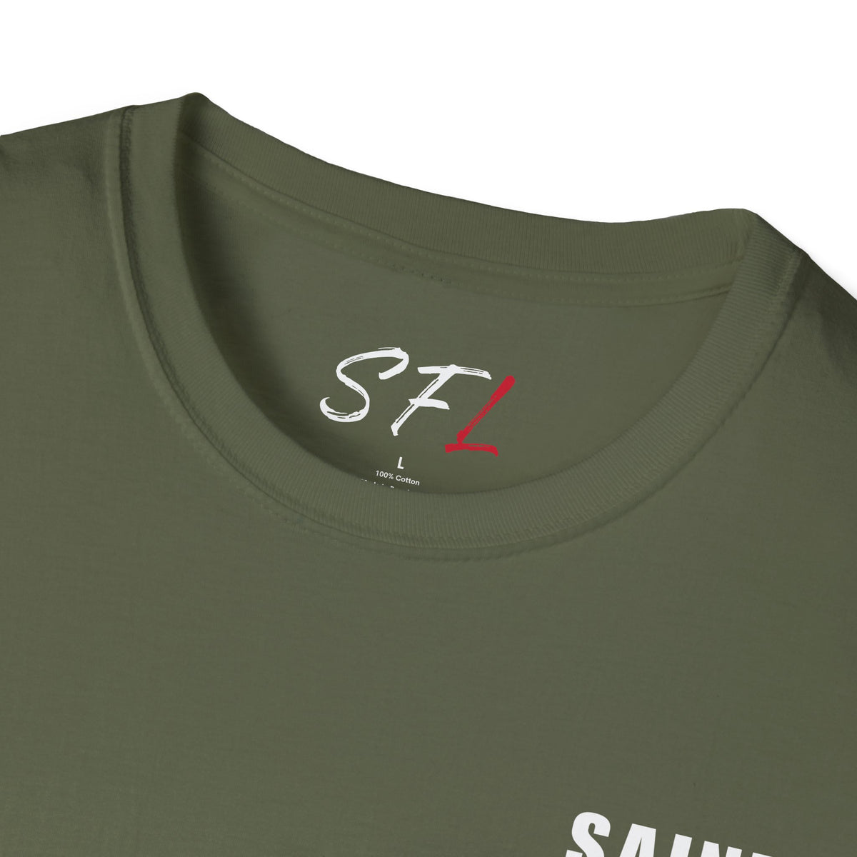 Saint For Life White Logo Back Classic T-Shirt (3 Colors)