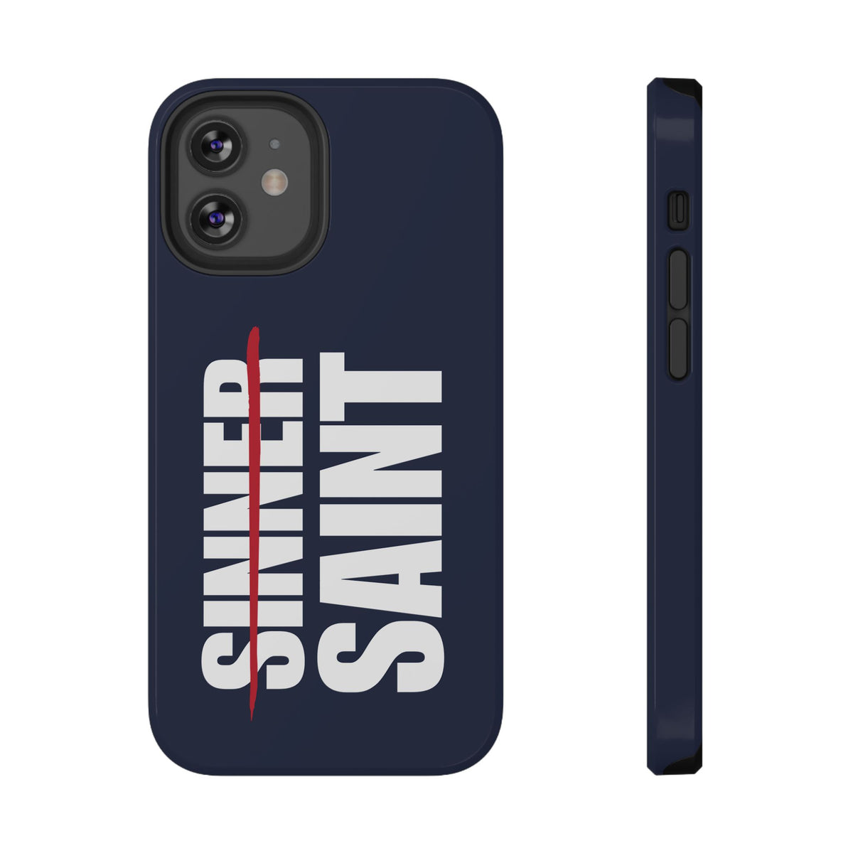 Sinner To Saint White Logo Navy Phone Case