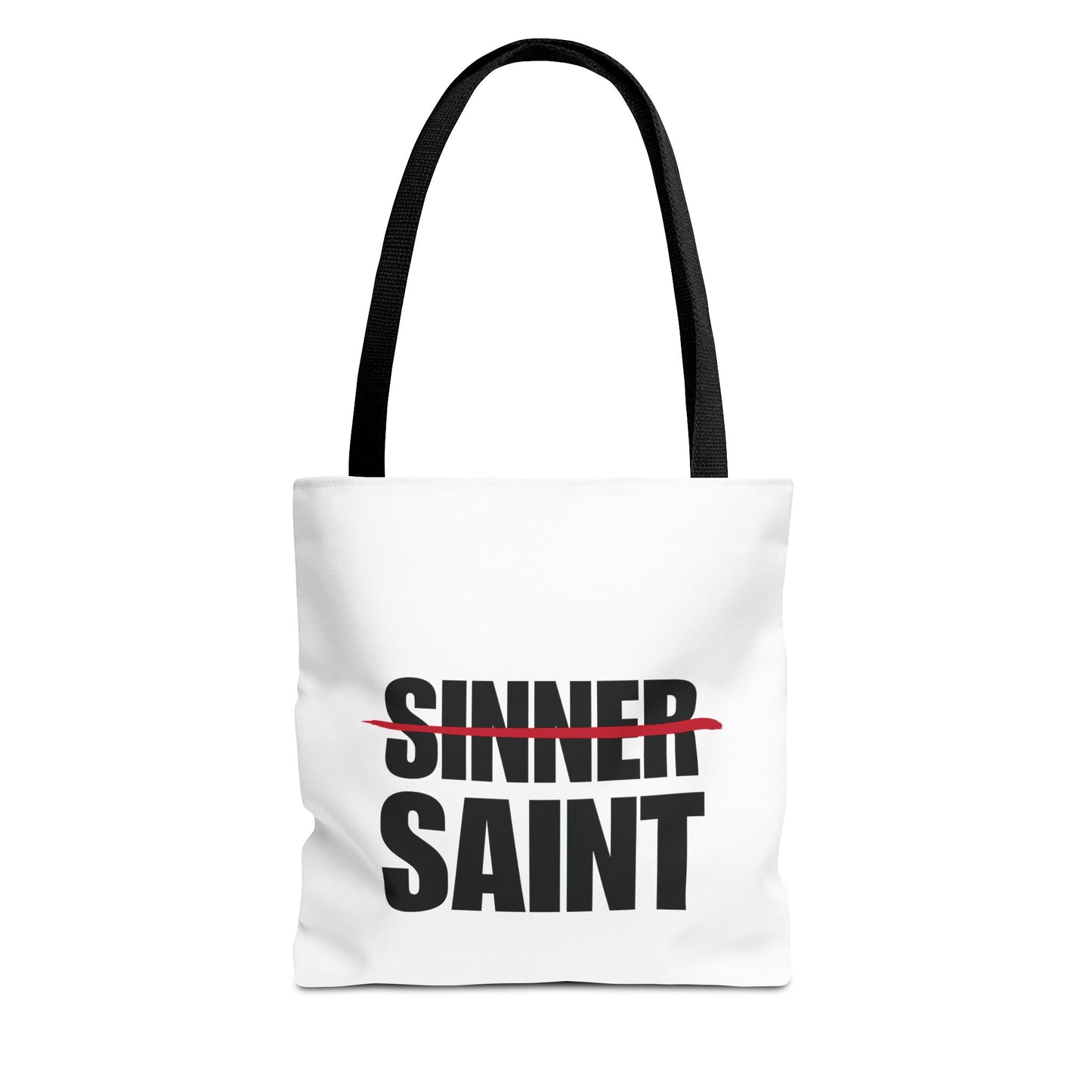 Sinner To Saint White Tote (3 Sizes)