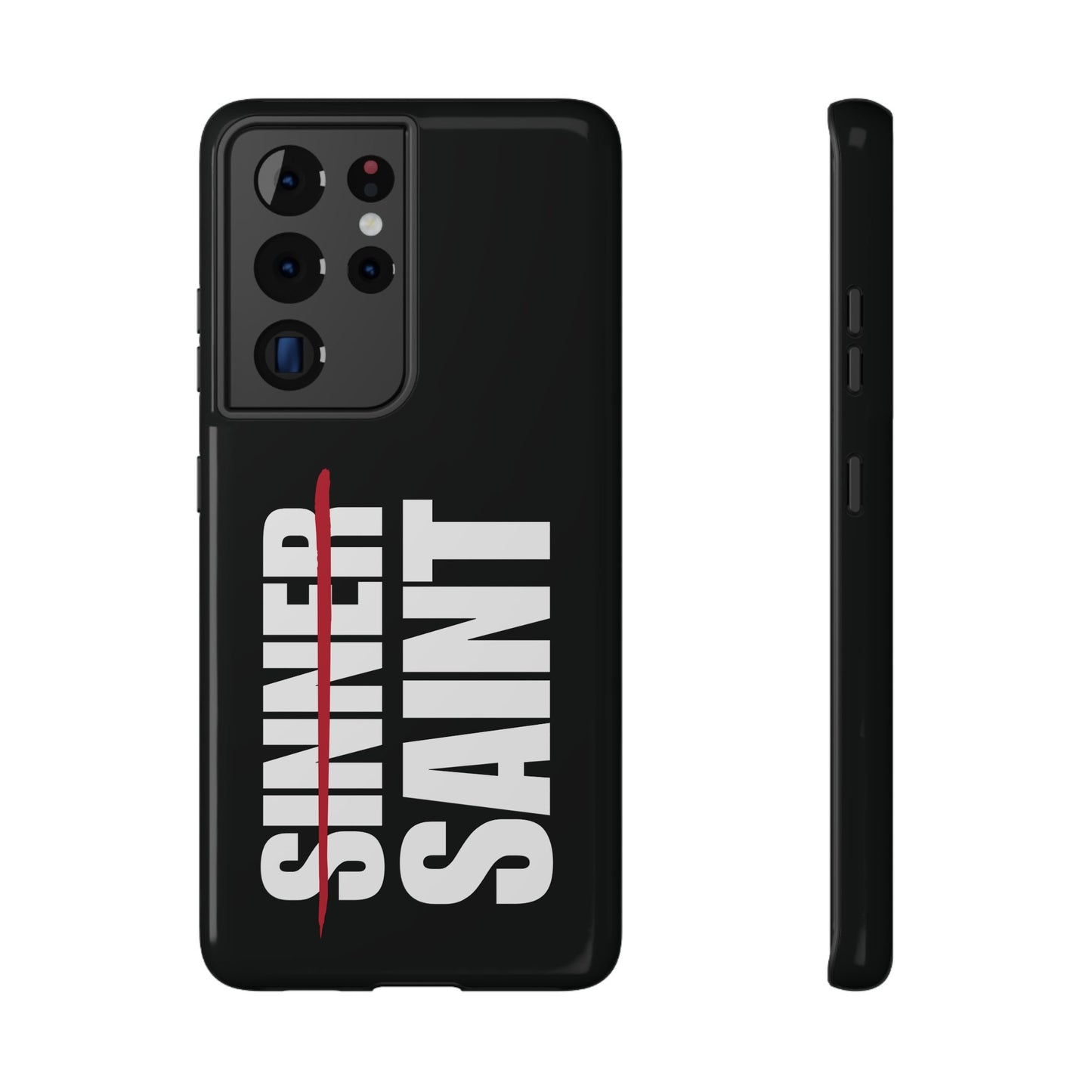 Sinner To Saint White Logo Black Phone Case