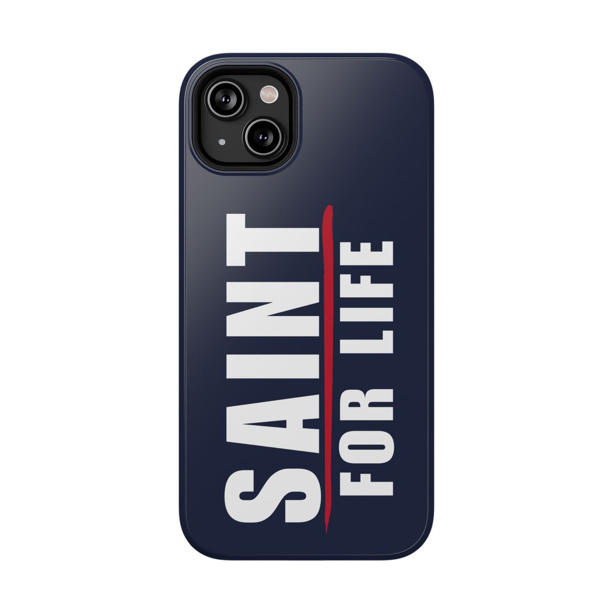 Saint For Life White Logo Navy Phone Case
