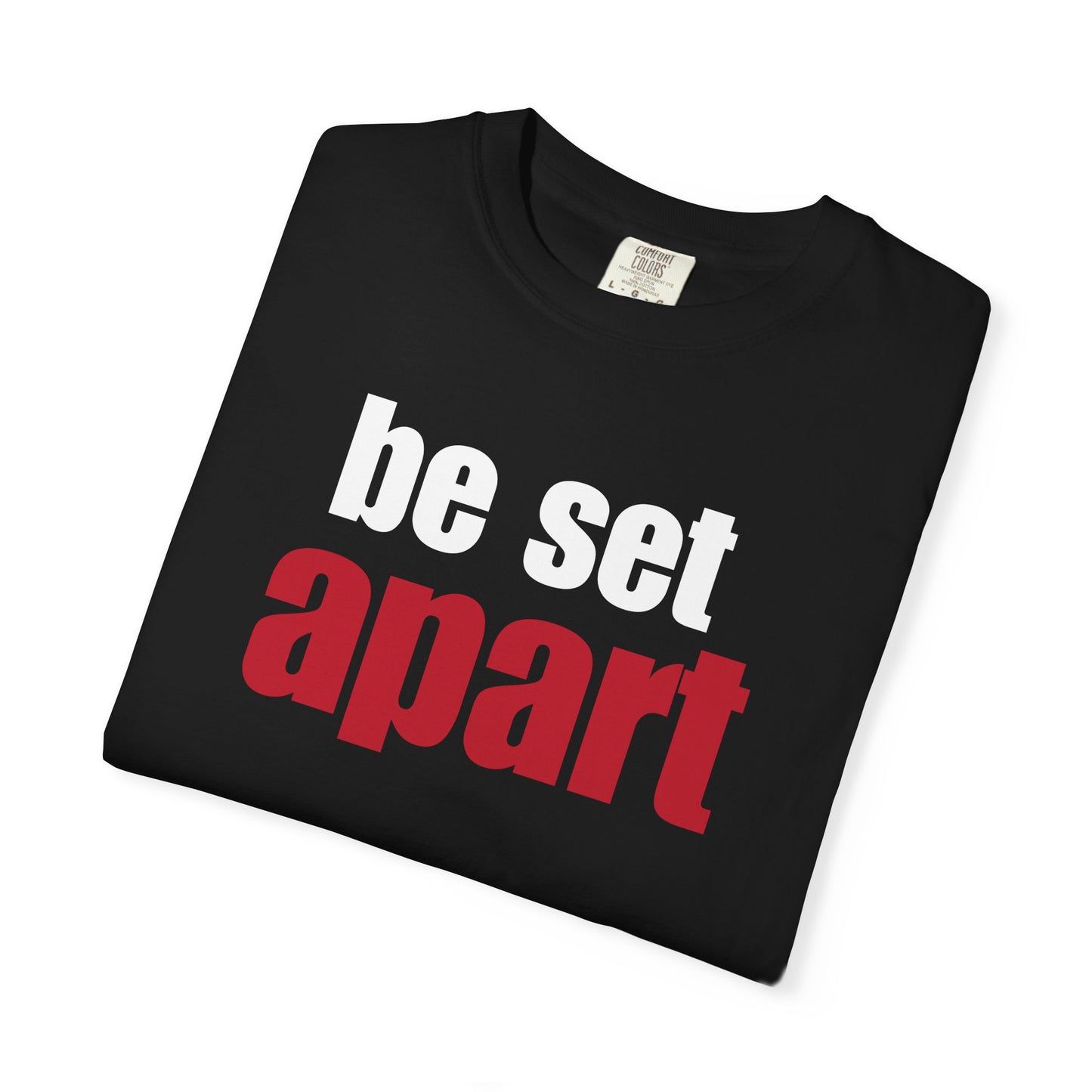 Be Set Apart White Logo Lived-In T-Shirt (5 Colors)