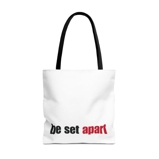 Be Set Apart White Tote (3 Sizes)