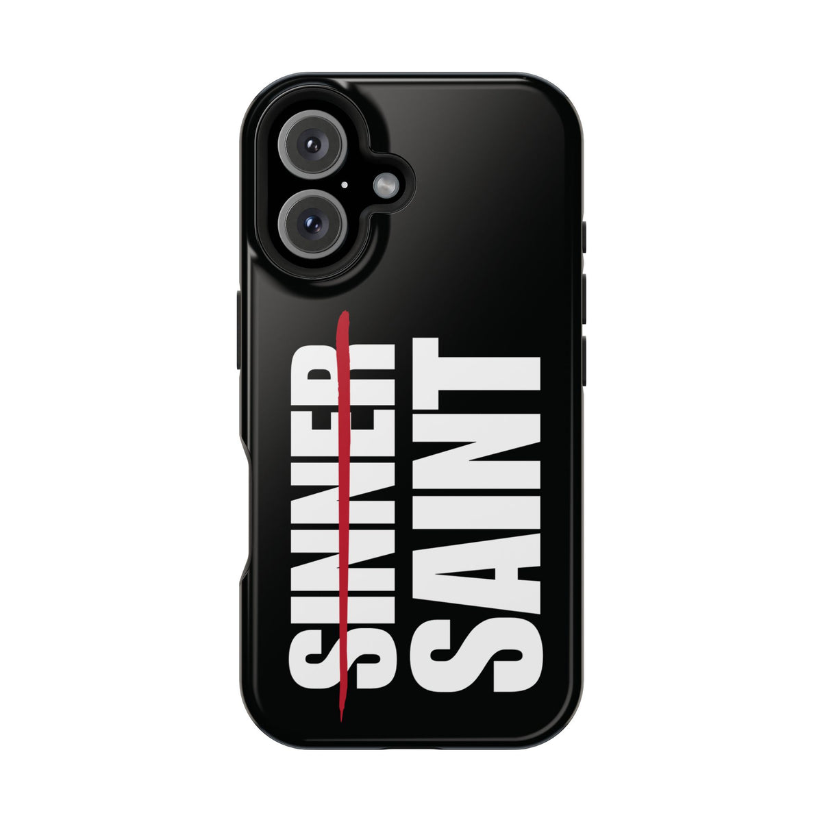 Sinner To Saint White Logo Black Phone Case
