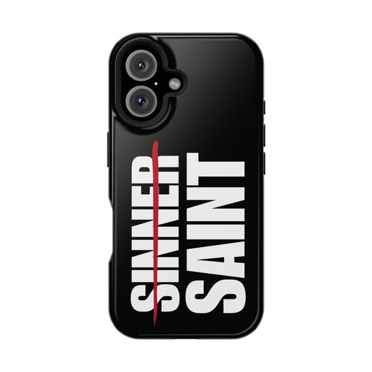Sinner To Saint White Logo Black Phone Case