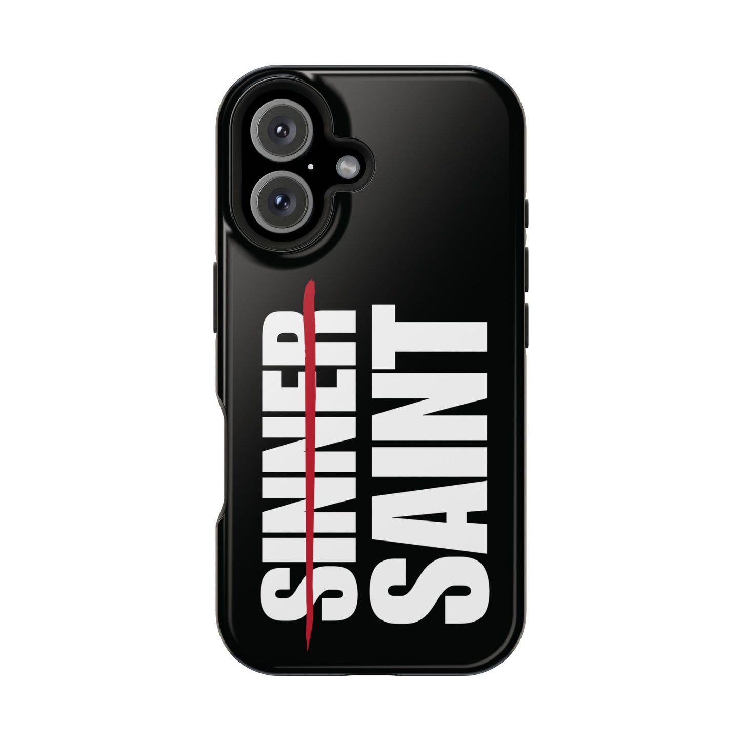 Sinner To Saint White Logo Black Phone Case