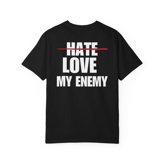 Love My Enemy White Logo Back Lived-In T-Shirt (5 Colors)