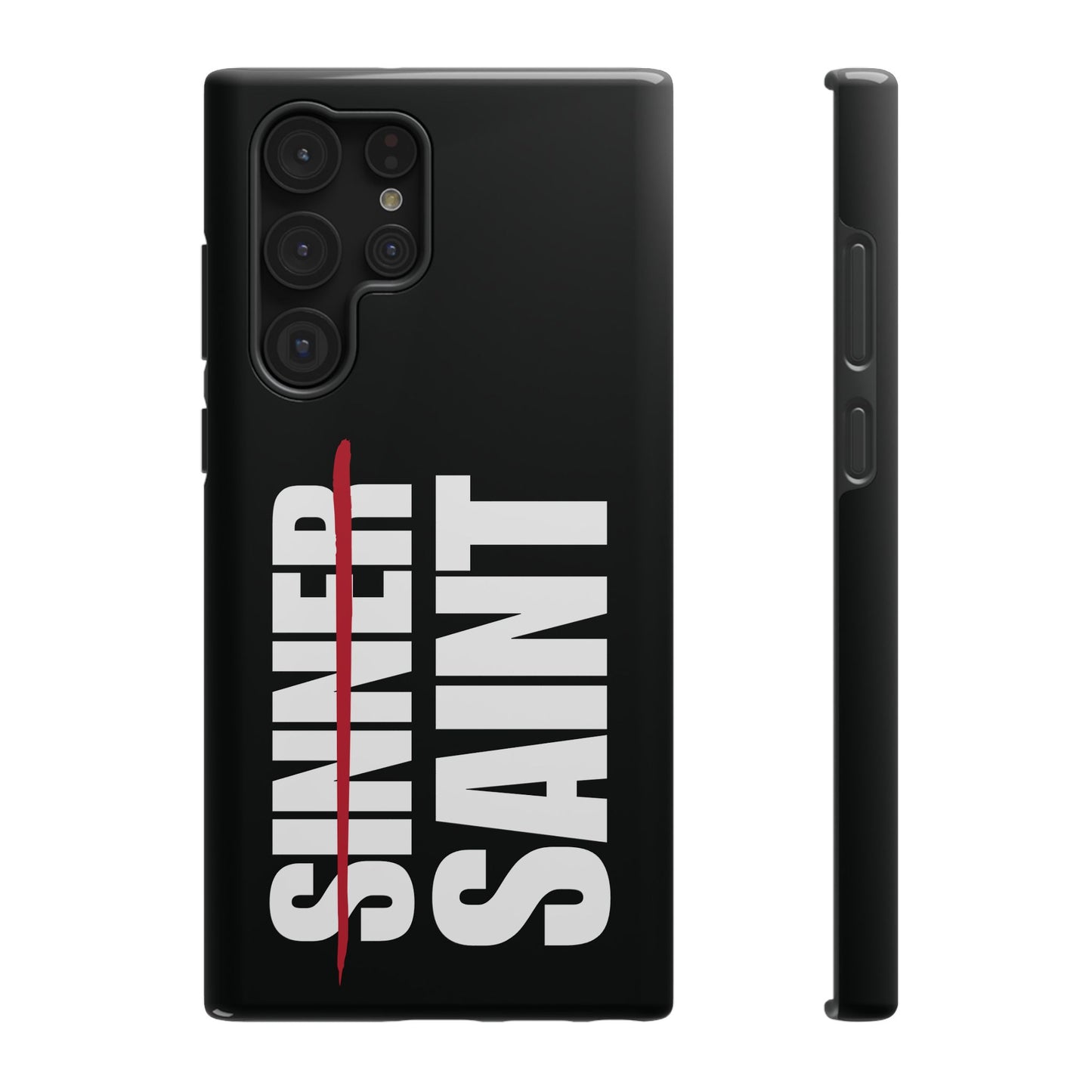 Sinner To Saint White Logo Black Phone Case