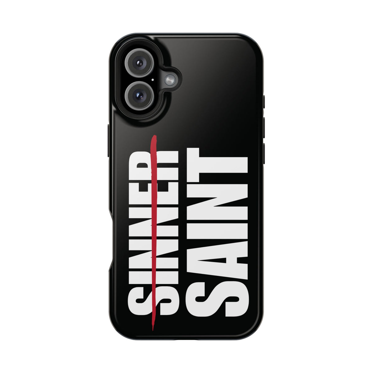 Sinner To Saint White Logo Black Phone Case