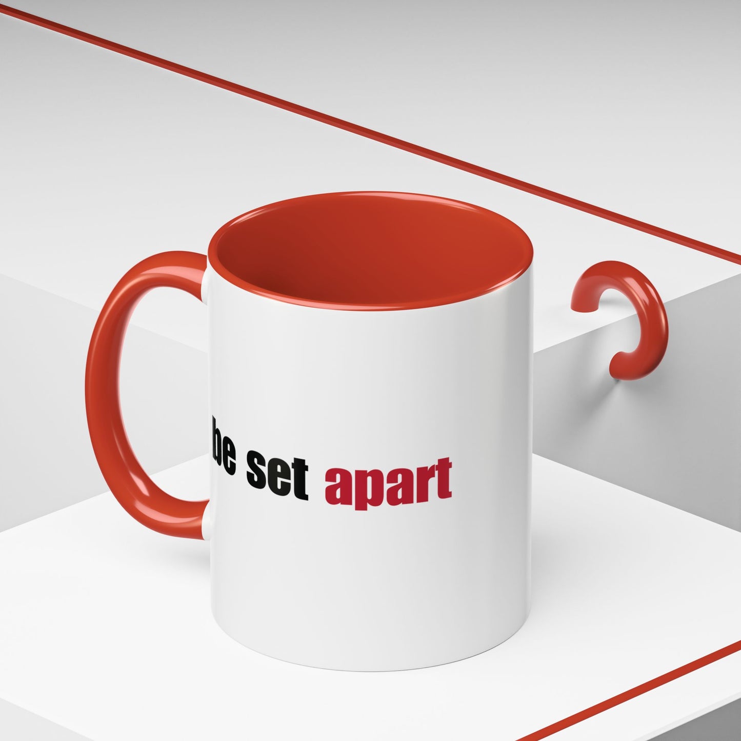 Be Set Apart Combo Accent Mug (2 Sizes)(8 Colors)