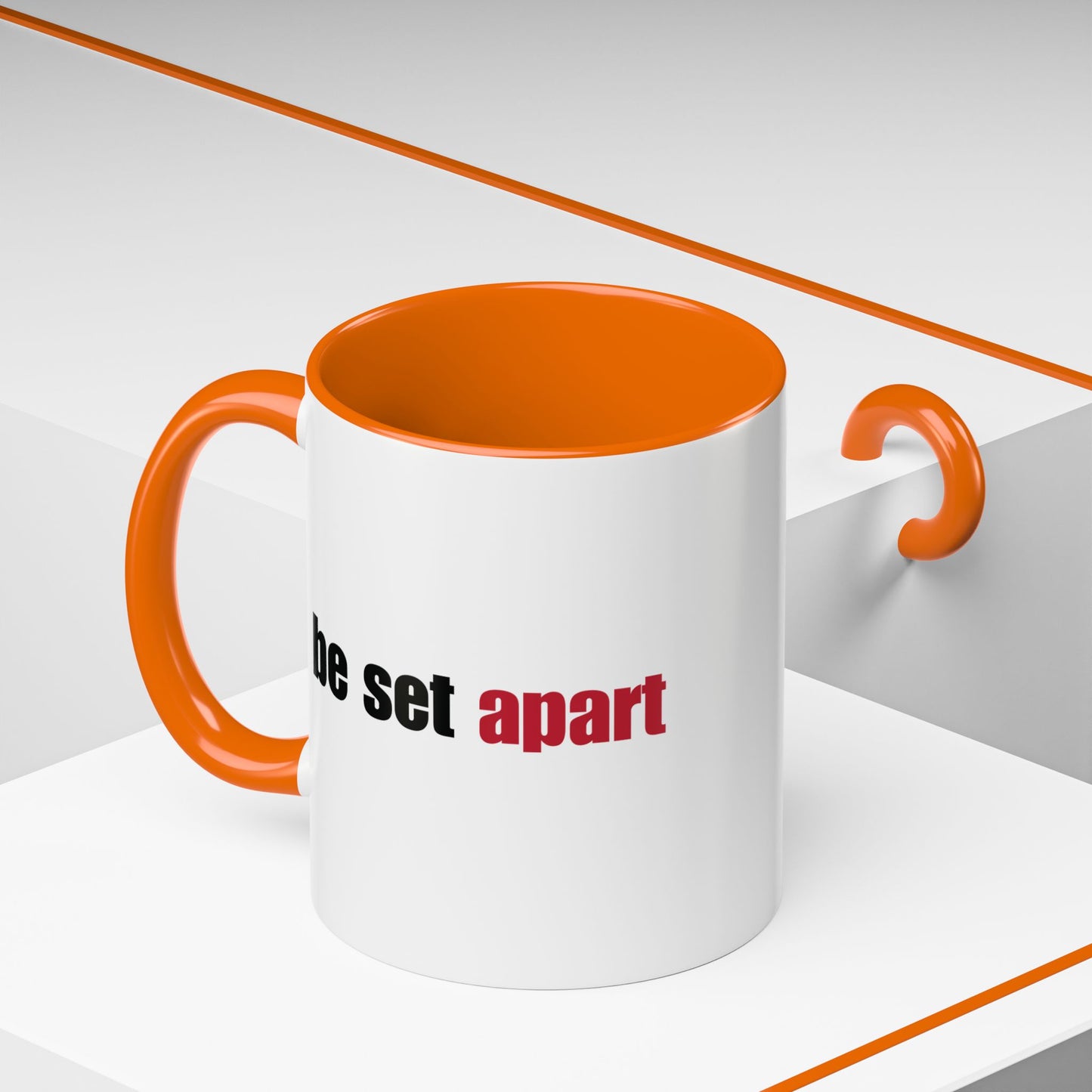 Be Set Apart Combo Accent Mug (2 Sizes)(8 Colors)