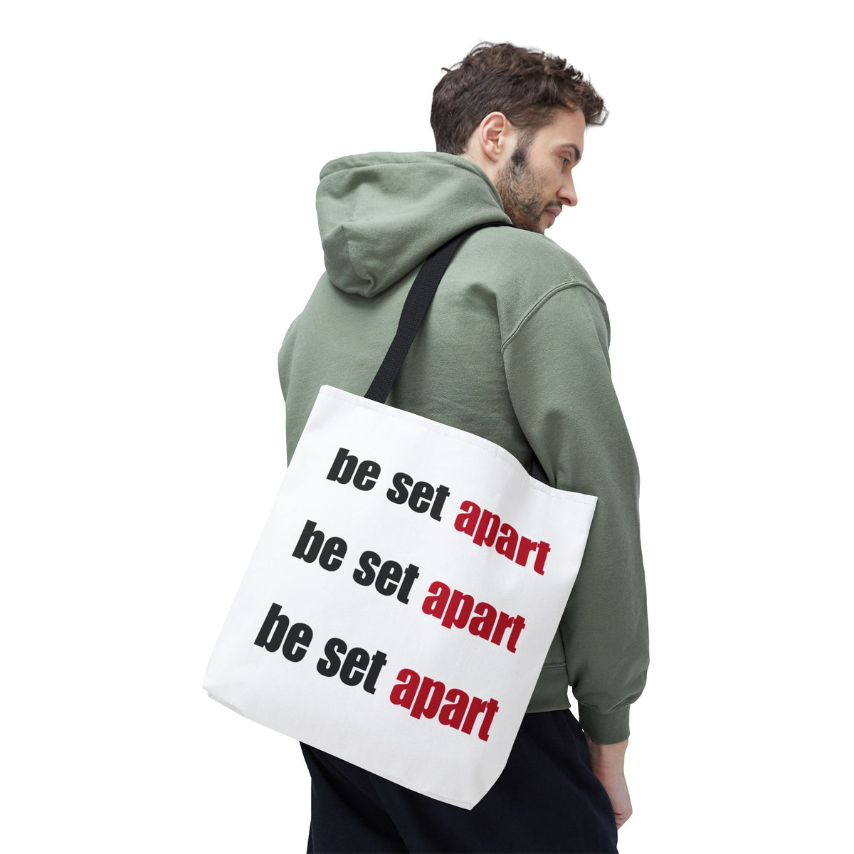 Be Set Apart Repeat White Tote (3 Sizes)