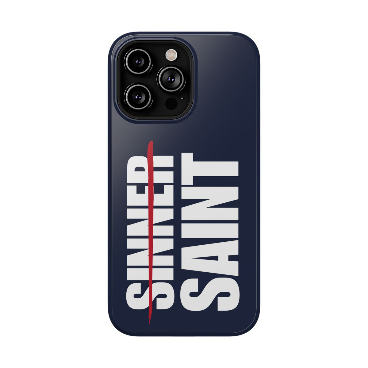 Sinner To Saint White Logo Navy Phone Case
