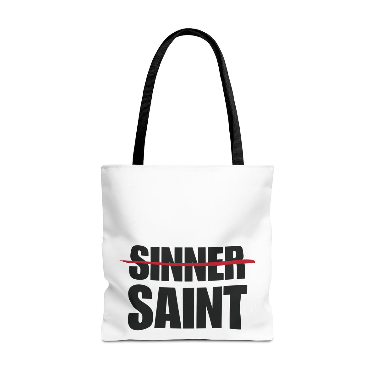 Sinner To Saint White Tote (3 Sizes)