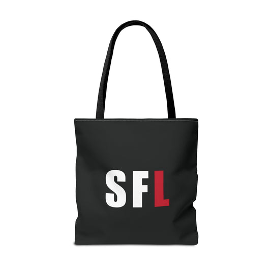 Be Set Apart Repeat White Logo Black Tote (3 Sizes)