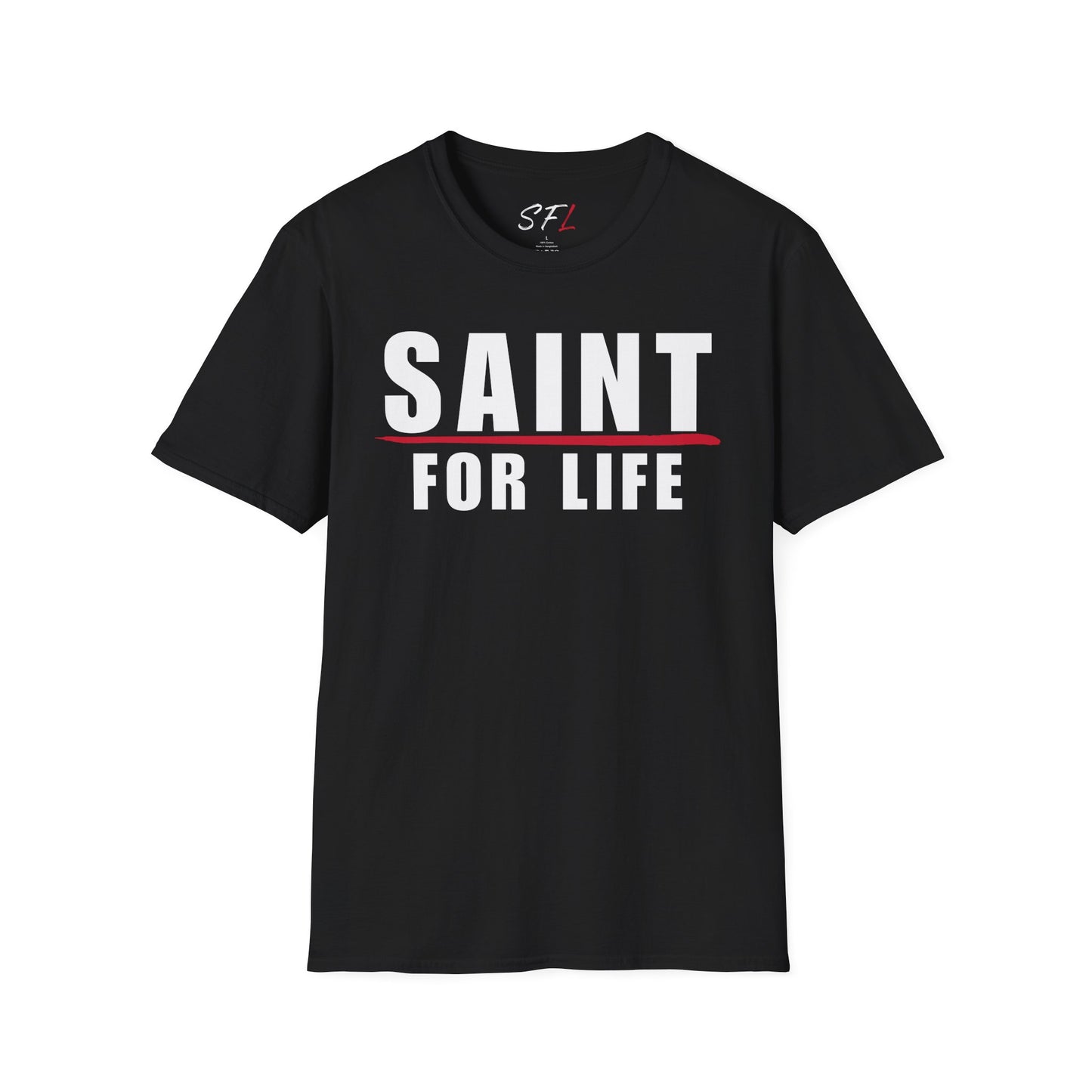 Saint For Life White Logo Classic T-Shirt (3 Colors)