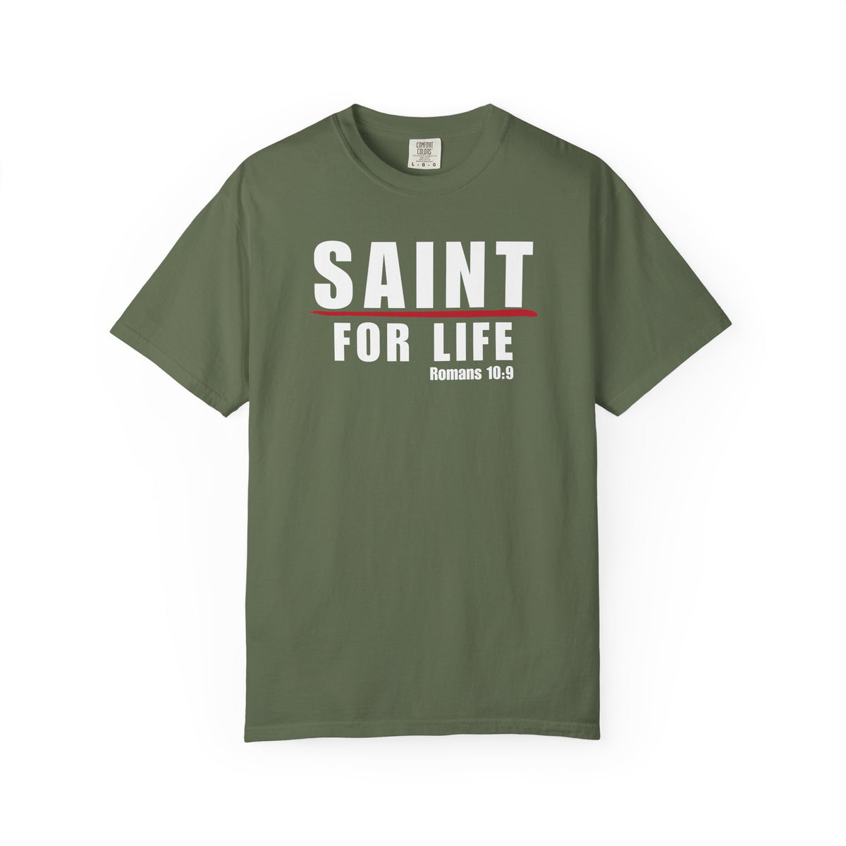 Saint For Life White Logo Lived-In T-Shirt (5 Colors)