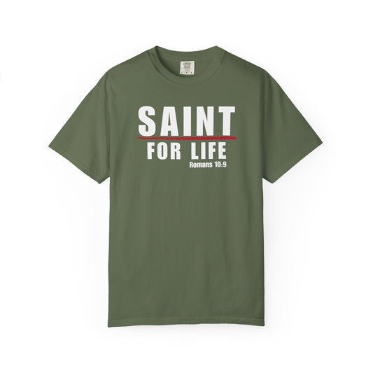 Saint For Life White Logo Lived-In T-Shirt (5 Colors)