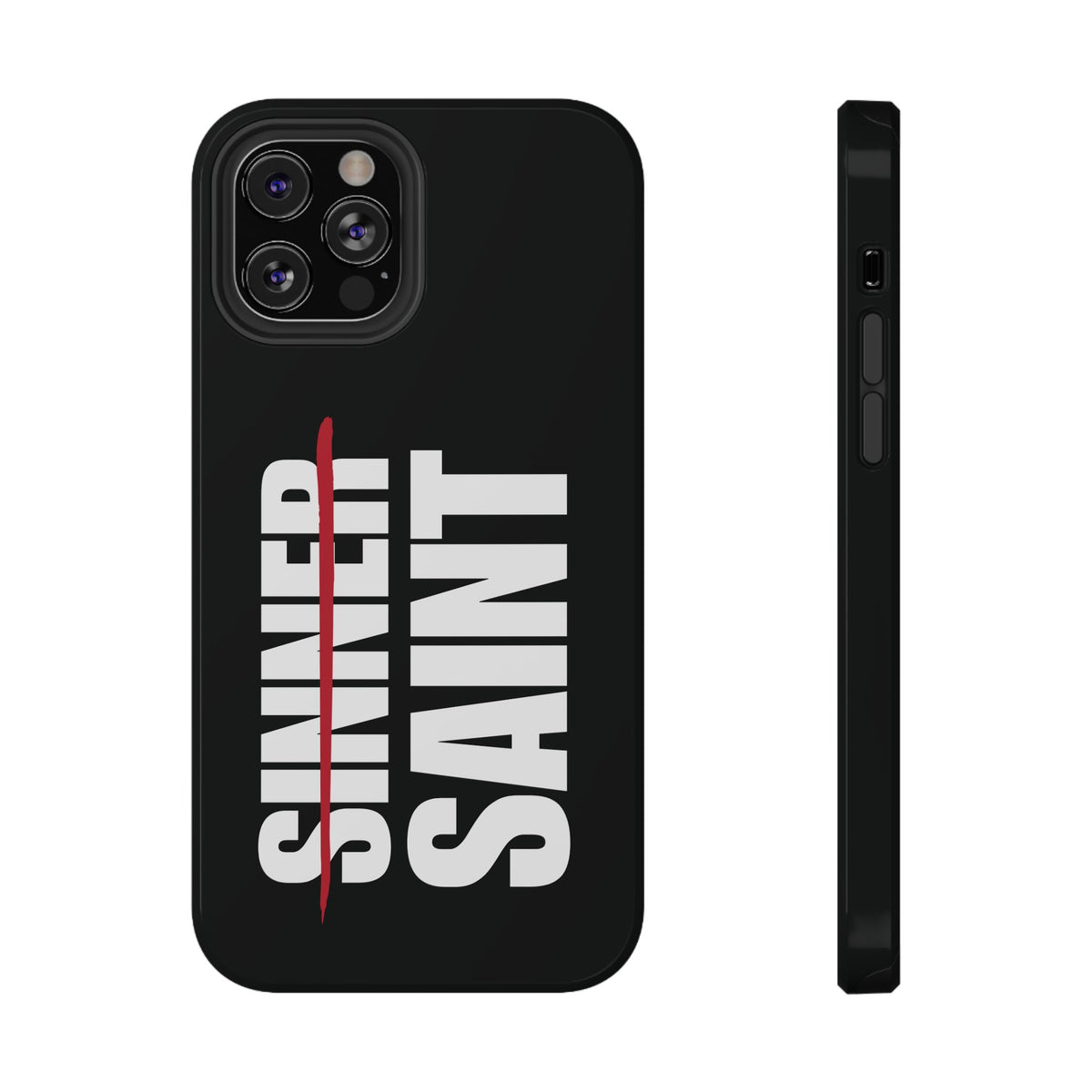 Sinner To Saint White Logo Black Phone Case