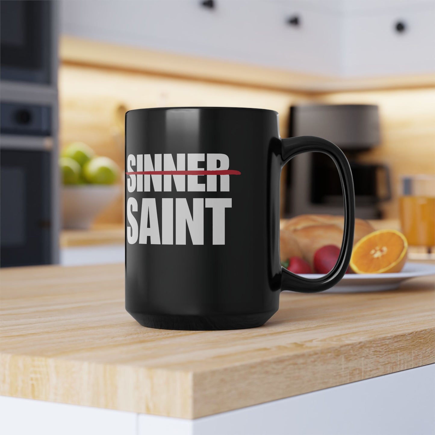 Sinner To Saint Black Mug (2 Sizes)