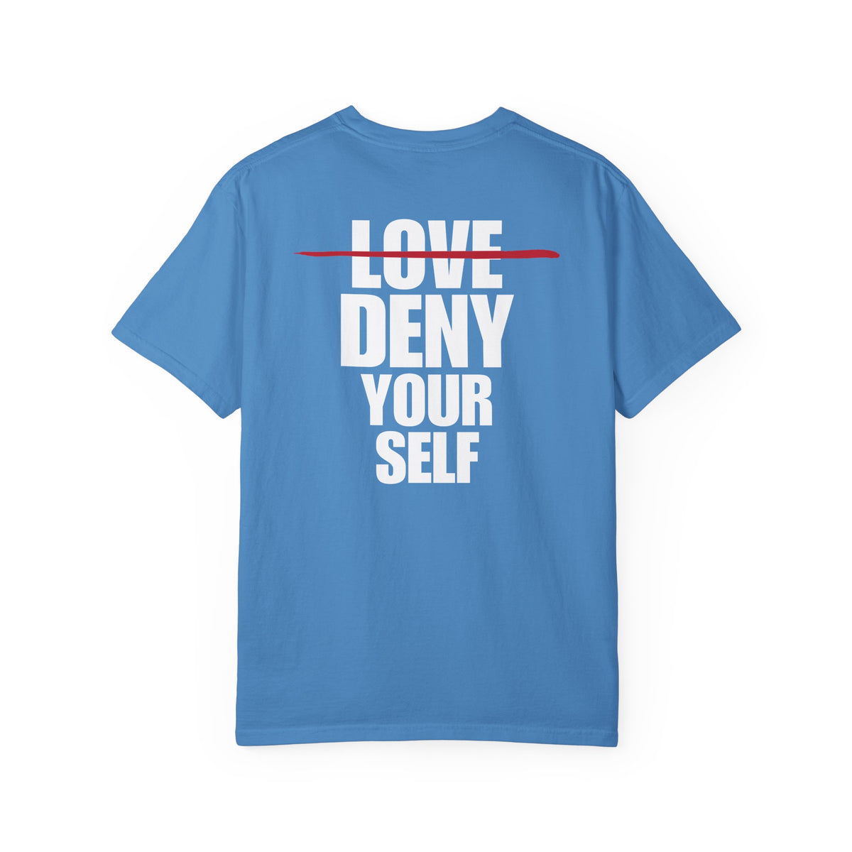 Deny Your Self White Logo Back Lived-In T-Shirt (5 Colors)