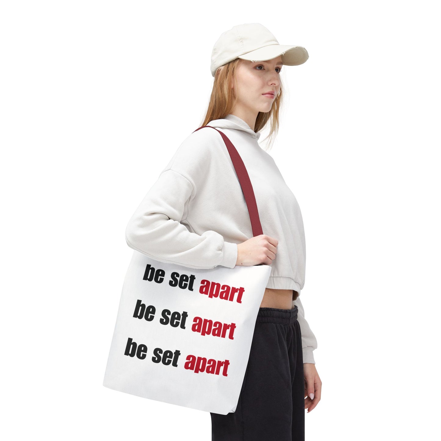 Be Set Apart Repeat White Tote (3 Sizes)